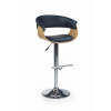 Halmar Barová židle H-45 (barva: světlý dub/černá)