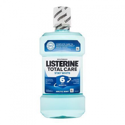 Listerine Total Care Stay White Mouthwash 6 in 1 500 ml bělicí ústní voda