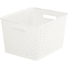 Curver úložný box RATTAN ,,Y" STYLE L - krémový 03612-885