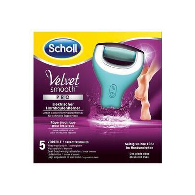 Elektrický pilník na chodidla Scholl Velvet Smooth Wet & Dry šedý/modrý