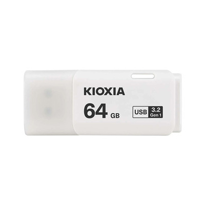 Kioxia USB flash disk, USB 2.0, 64GB, Hayabusa U202, Hayabusa U202, bílý, LU202W064GG4