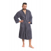 Interkontakt Pánský župan model KIMONO 02 Dark Grey Velikost županu XXL