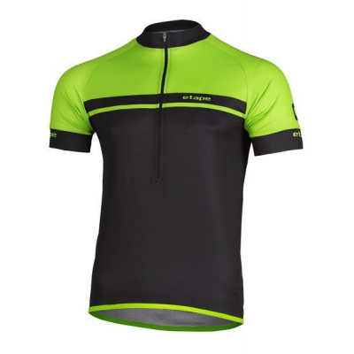 Pánský cyklistický dres Etape Dream černá/zelená - 3XL