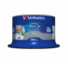 Verbatim BD-R SL Datalife 25 GB, 6x Speed, Wide Printable, Cakebox - 50 ks (43812)