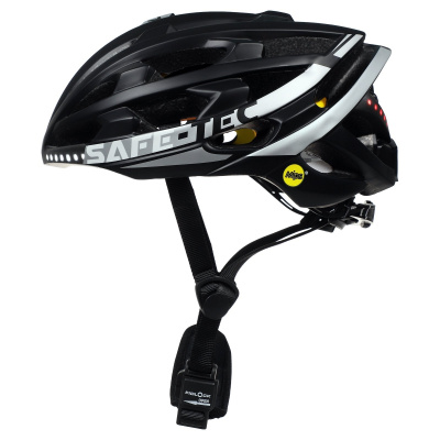 Chytrá bluetooth helma Safe-TecTYR 3 Black-Silver XL (61cm - 63cm)