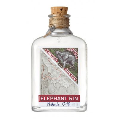 Elephant London Dry Gin 45% 0,5 l (holá láhev)