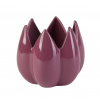 by inspire Dekorace 'Bud' - váza / květináč (13,8x13,8x12 cm), fialová 8851-16-00