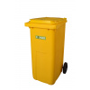 Plastová popelnice DOPNER 240 l - žlutá