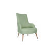 Atelier del Sofa Wing Chair Folly Island - Petrol Green