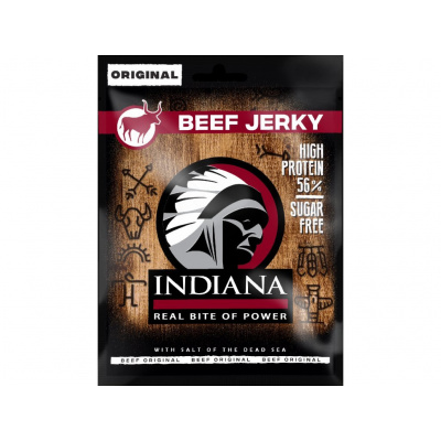 Indiana Jerky Příchuť: Hovězí Hot & Sweet, Hmotnost: 90g