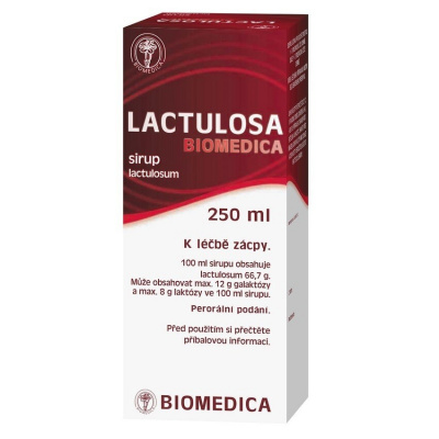 Lactulosa Biomedica por.sir. 1 x 250 ml 50%