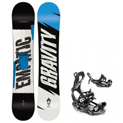 Gravity snowboards Snowboard komplet Gravity Empatic 20/21 junior + vázání Fastec FT360 Velikost: 130 cm, Velikost vázání: S