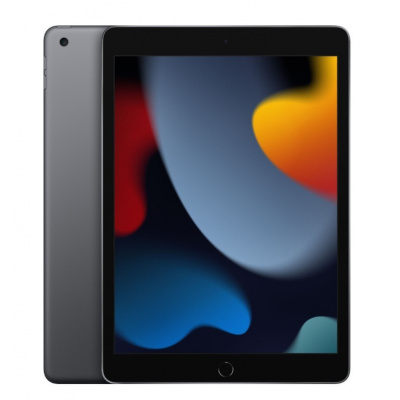 Apple iPad 9 (2021) 64GB Wi-Fi Space Gray 10,2 palců, 4 GB, Apple A13 Bionic 2.65 GHz, 64 GB, iPadOS, 2360 x 1640 px, Dotykové LCD, Bluetooth, WIFI, Webkamera