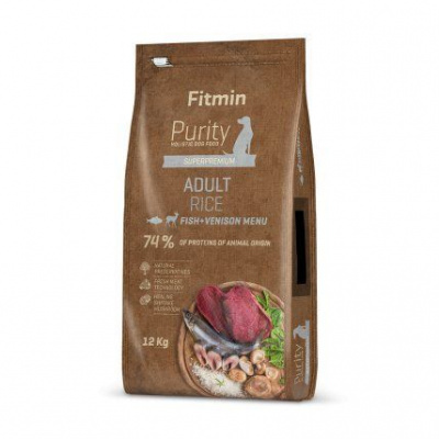 Fitmin Purity Rice Adult Fish&Venison 12kg