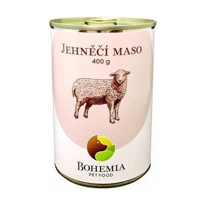 Bohemia Pet Food BOHEMIA MASO Jehněčí ve vlastní šťávě 400g