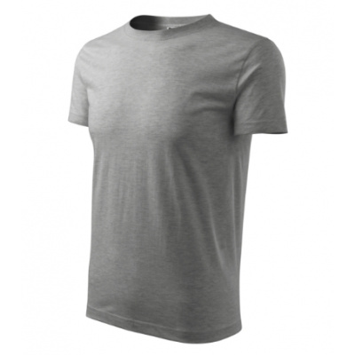 MALFINI Classic New tričko pánské Barva: Tmavě šedý melír, Velikost: S