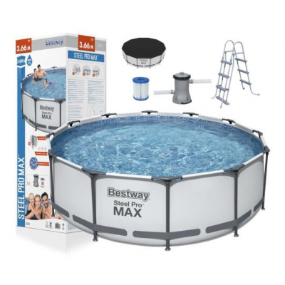 Bestway Bazén Bestway Steel Pro MAX 3,66x1m bílý