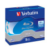 Verbatim Blu-ray BD-R SL 25GB 6x jewel box, 5ks/pack - 43715