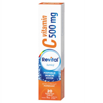 Revital Cé vitamin - 500 mg 20 šumivých tablet