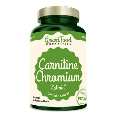 GreenFood Carnitin chrom lalmin 60 kapslí