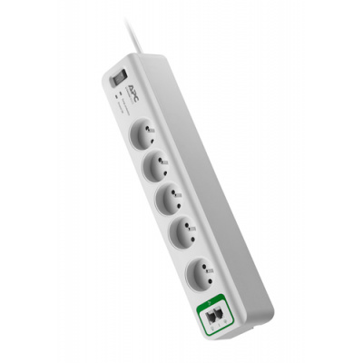APC Essential SurgeArrest 5 outlets with phone protection 230V France, 1.8m