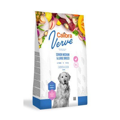 Calibra Verve Calibra Dog Verve GF Senior M&L Chicken&Duck 2kg