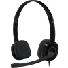 Logitech Headset Stereo H151/ drátová sluchátka + mikrofon/ 3,5 mm jack/ černá