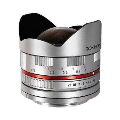 SAMYANG 8 mm f/2,8 UMC Fish-eye pro Fujifilm X stříbrný