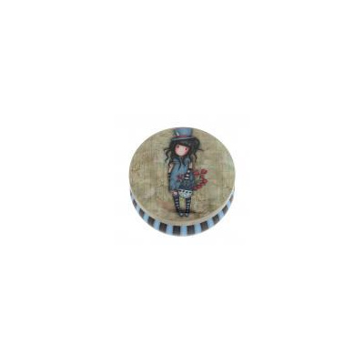 Plechová krabička na drobnosti - The Hatter od firmy SANTORO London Gorjuss (Gorjuss Trinket Tins - The Hatter)