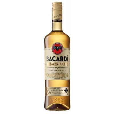 Bacardi Gold Carta Oro 37,5% 1 l (holá láhev)