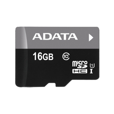 Adata/micro SDHC/16GB/50MBps/UHS-I U1 / Class 10/+ Adaptér