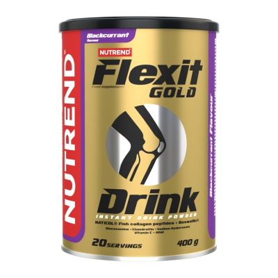 FLEXIT GOLD DRINK (regenerace kloubů) - černý rybíz, 400 g NUTREND