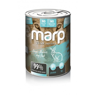6ks Marp Variety Single králík konzerva pro psy 400g