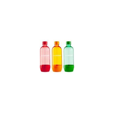 SODASTREAM Lahve 1l Tri-Pack Red, Green, Orange náhradní plastové láhve na sodu - 3ks