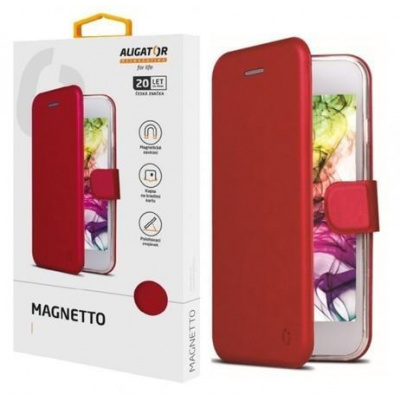 Pouzdro ALIGATOR Magnetto Xiaomi Redmi Note 9 Pro červené