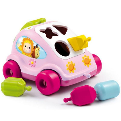 Smoby Cotoons Baby auto vkládačka autíčko vkládací telefon tahací