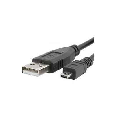 PremiumCord Kabel USB, A-B mini, 8pinů, 2m Sanyo, Panasonic LUMIX, ku2m2d