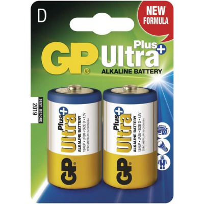 GP Ultra Plus D baterie LR20/2 (2ks)