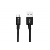 USB kabel, černá, micro USB, 30 cm, VERBATIM