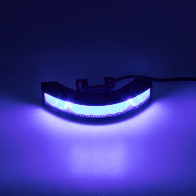 Výstražné LED světlo vnější, 12-24V, 12x3W, modré, ECE R65 (kf187blu)