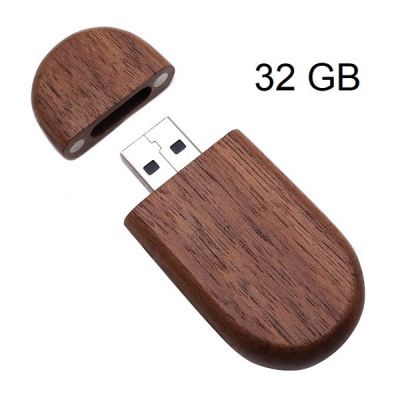 Woodrow Dřevěný USB flash disk 32GB - Walnut - dřevo