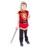 RAPPA Dětský kostým rytíř s erbem červený (S)