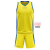 Basketbalový komplet GIVOVA POWER barva 0702 žlutá - modrá, velikost XS