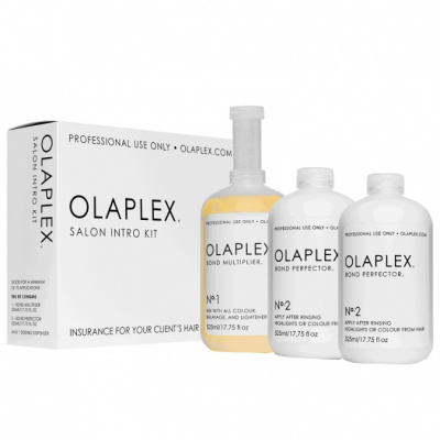 Olaplex Salon Kit 1 x 525 ml Bond Multiplier 1 2 x 525 ml Bond Perfector 2 aplikátor dárková sada