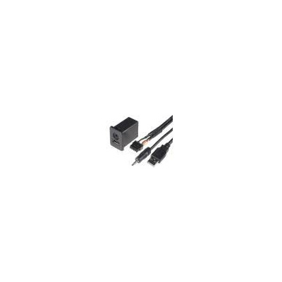 PER.PIC. Prodlužovací kabel USB A zásuvka, Jack 3,5 mm 4pin zásuvka