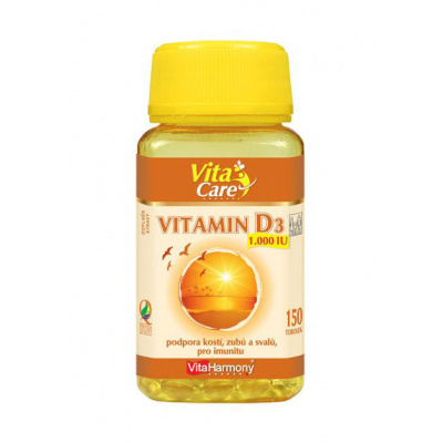 Vitaharmony Vitamin D3 150 kapslí Doplněk stravy