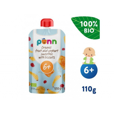 Salvest Ponn BIO Ovocné smoothie s jogurtem a sušenkami 110 g