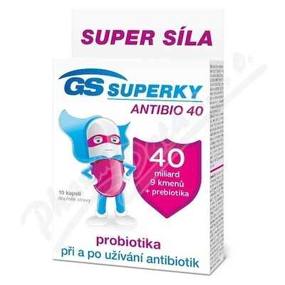 GS Superky Antibio 40 10 kapslí