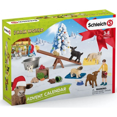 Schleich 98271 Adventní kalendář Domácí zvířata 2021