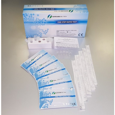 Safecare Biotech COVID-19 Antigen Rapid Test Kit Swab 25 ks